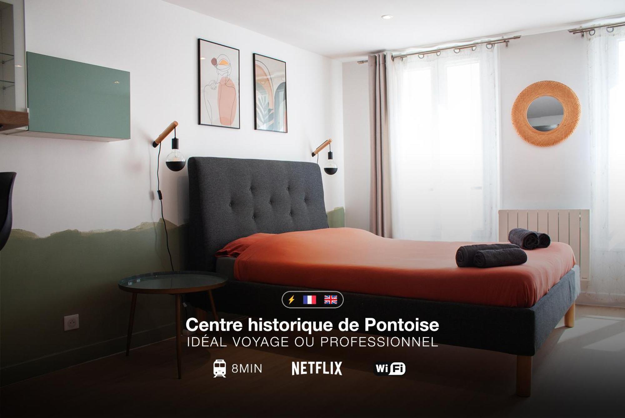 Apartamento Studio Cosy En Plein Coeur Historique De Pontoise Exterior foto